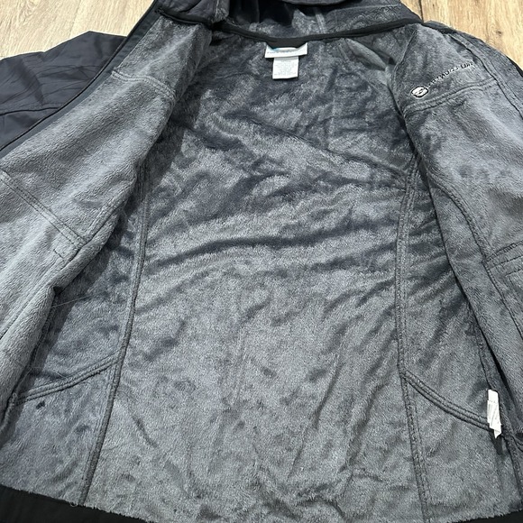 Free Country Women's Faux Fur Inside Full Zip Hooded Jacket Size Medium Black - Picture 5 of 7